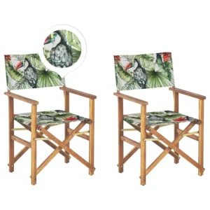 Set di 2 sedie da giardino CINE Legno d'acacia Verde