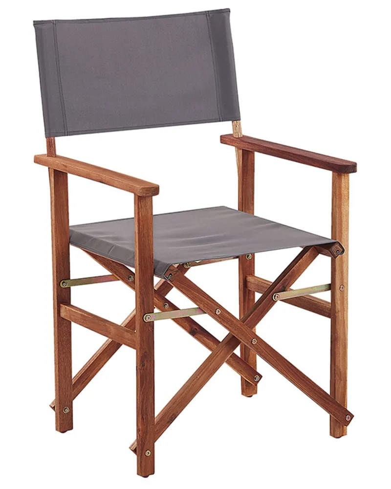 Set di 2 sedie da giardino CINE Legno d'acacia Grigio