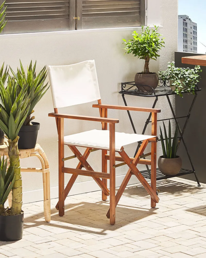 Set di 2 sedie da giardino CINE Legno d'acacia Legno nero