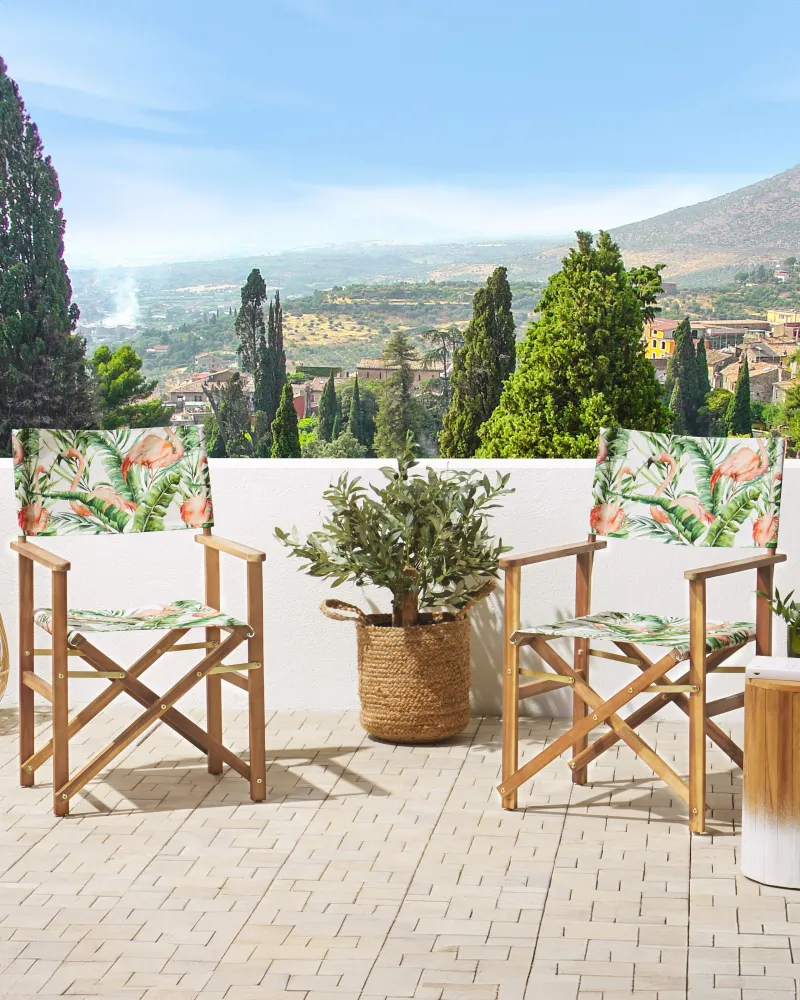 Set di 2 sedie da giardino CINE Legno d'acacia Rosa