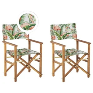 Set di 2 sedie da giardino CINE Legno d'acacia Rosa