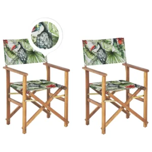 Set di 2 sedie da giardino CINE Legno d'acacia Verde
