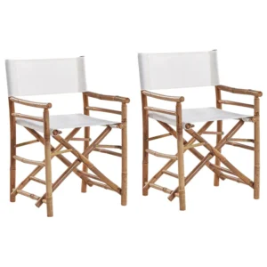 Set di 2 sedie da giardino MOLISE Legno di bambù Legno distinto