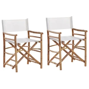 Set di 2 sedie da giardino MOLISE Legno di bambù Legno trasparente