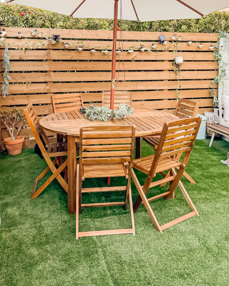 Set di 6 sedie da giardino TOLVE Legno d'acacia Legno trasparente
