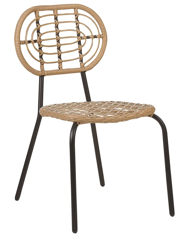 Set di 8 sedie PRATELLO Naturale con Sistema di Montaggio Rapido