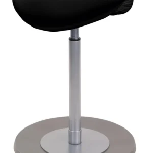 Sgabello pendolo Mayer Sitzmöbel con sedile sella ergonomico nero brillante colore telaio/piedi: acciaio inossidabile 1167...