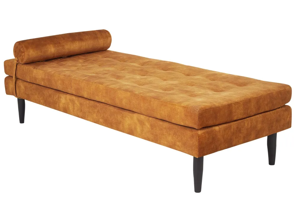 Velvet Chaise Longue Giallo sole USSEL