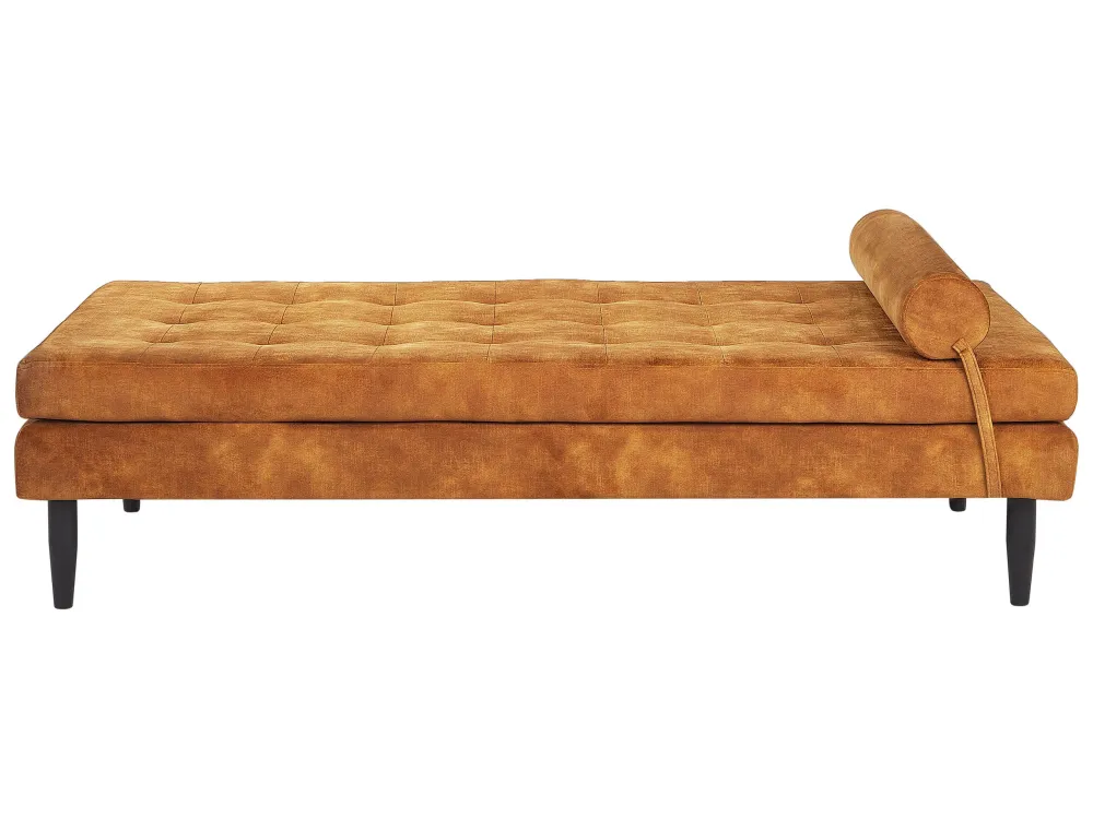 Velvet Chaise Longue Giallo sole USSEL
