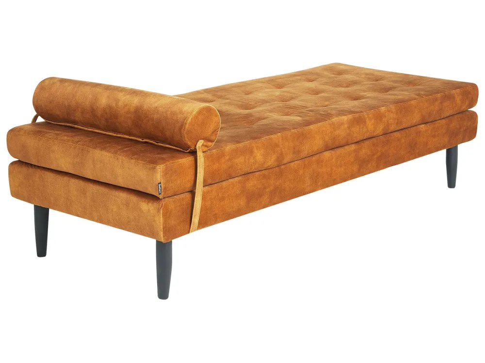 Velvet Chaise Longue Giallo sole USSEL