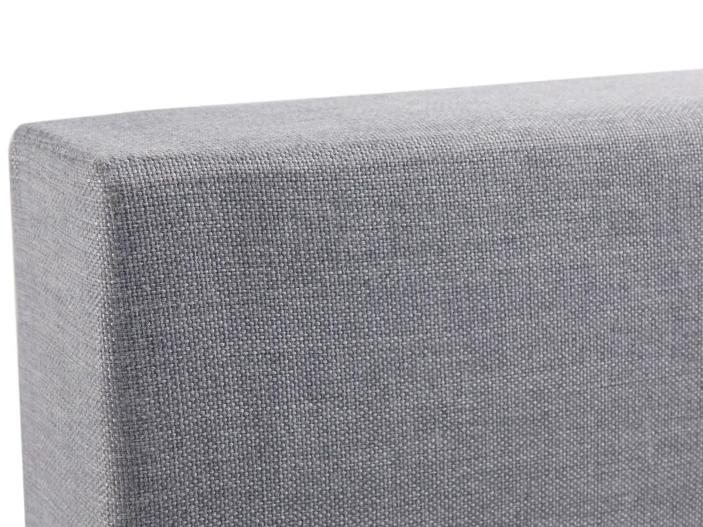 Fabric EU Super King Size Divan Bed Light Grey PRESIDENT per Area Relax