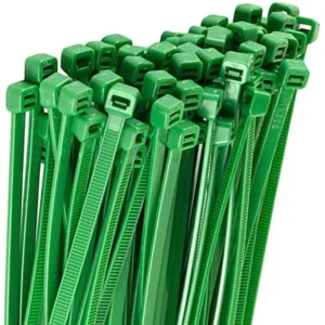100 FASCETTE AUTOSERRANTI NYLON VERDI MM.4, 8 x 300 CABLAGGIO CAVI FERR 252898