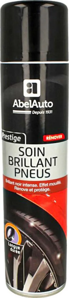 ABEL Auto Nero Gomme Auto Brillante Incolori Effetto Bagnato Spray 400ml Abelauto