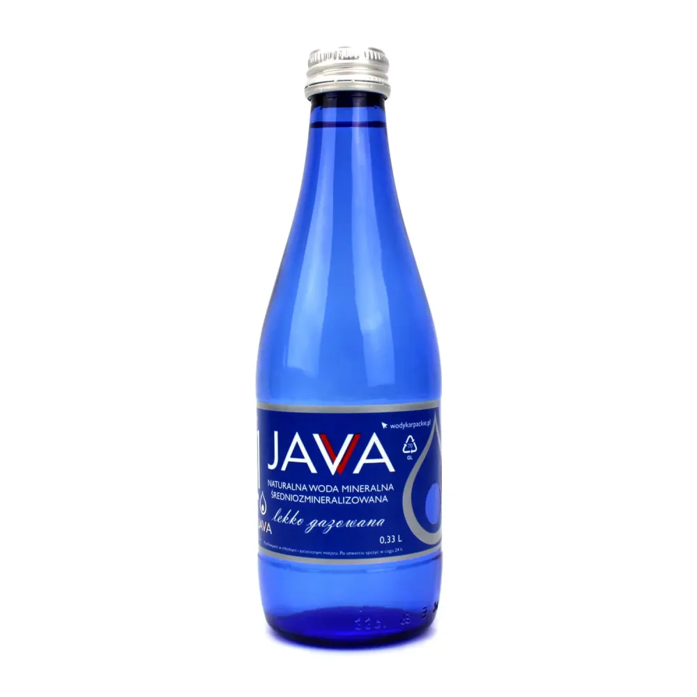ACQUA MINERALE NATURALE MEDIUM MINERALIZZATA BASSO GAS 330 ml (VETRO) - JAVA