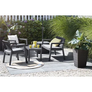 Allibert Salotto Emily C/Cuscini Graphite- 1,0 Pz