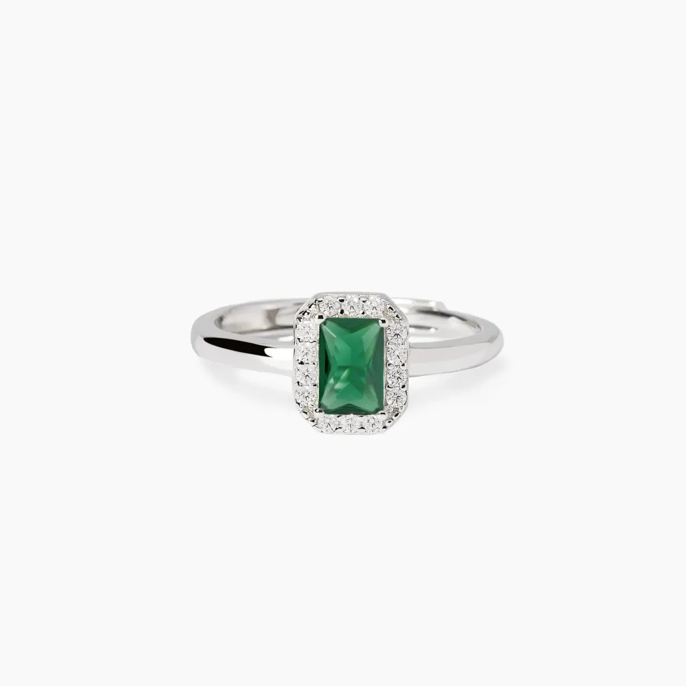 Anello con smeraldo sintetico Cool or Rétro? Mabina 523451