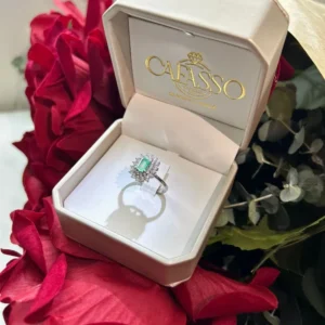 ANELLO PRINCESS CON SMERALDO BRASILIANO NATURALE