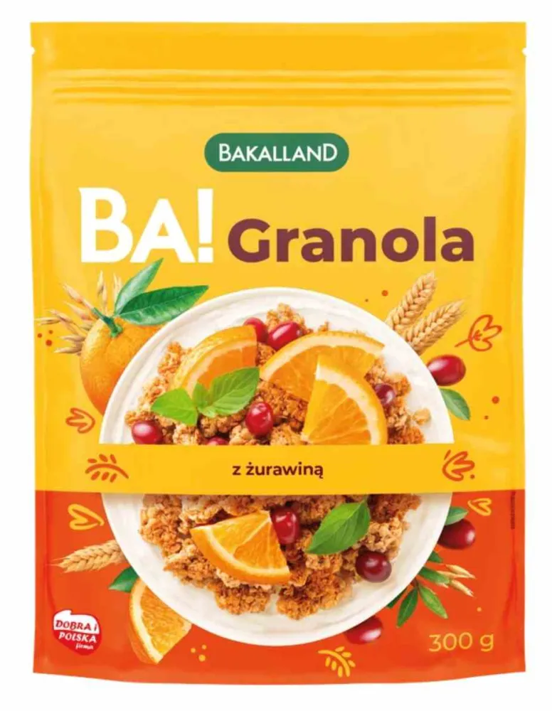 Bakalland BA! Granola con mirtilli rossi 300 g