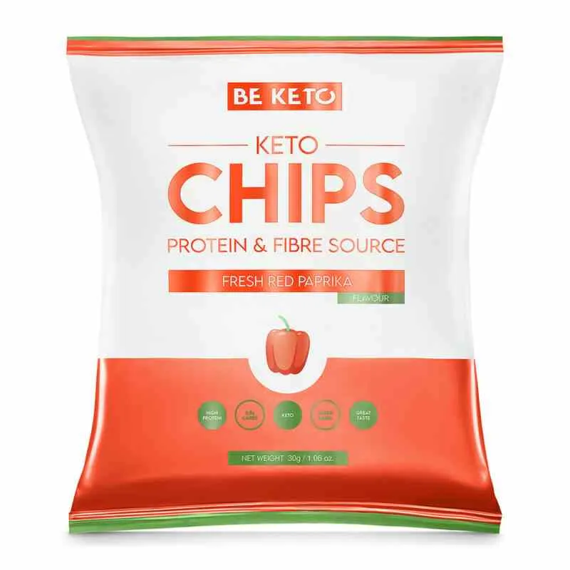 BeKeto Keto Chips - Peperoni rossi freschi 30g