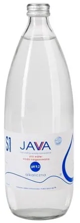 Bicchiere d'acqua piatta alcalina Java