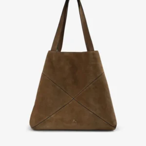BORSA SHOPPER PELLE SCAMOSCIATA