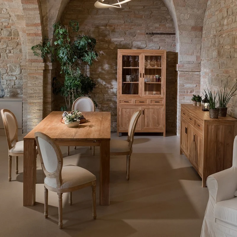 Buffet country chic legno teak