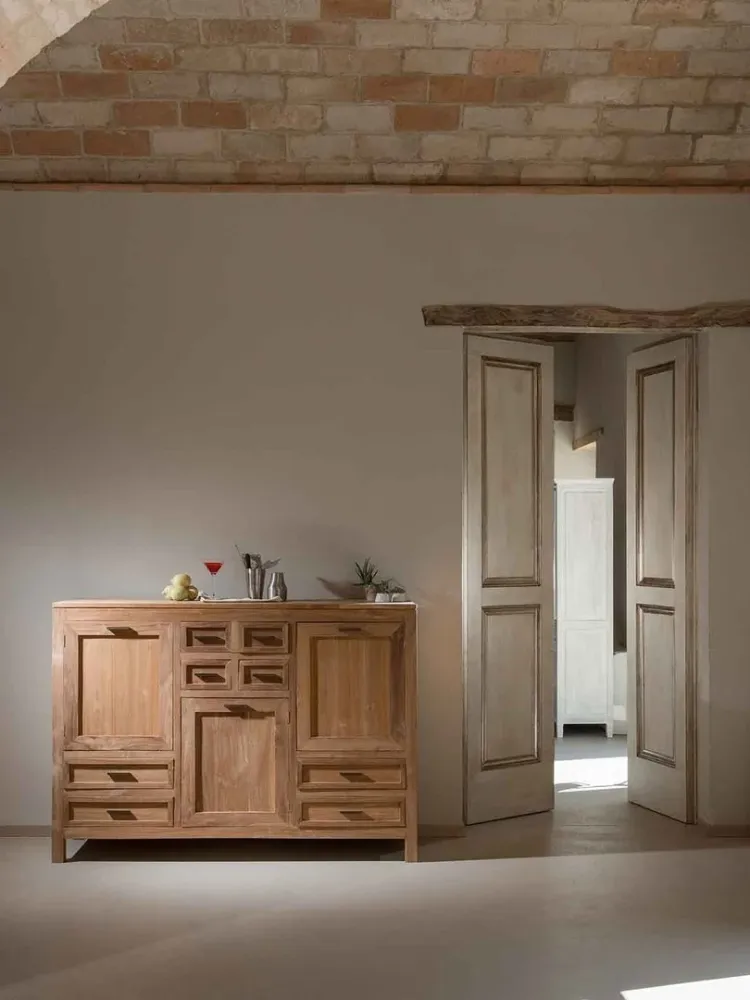 Buffet country chic legno teak