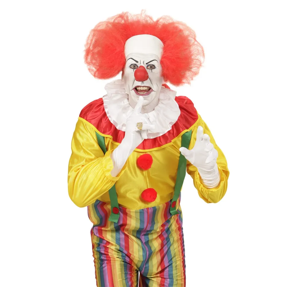 CALOTTA CLOWN IT CON CAPELLI ROSSI