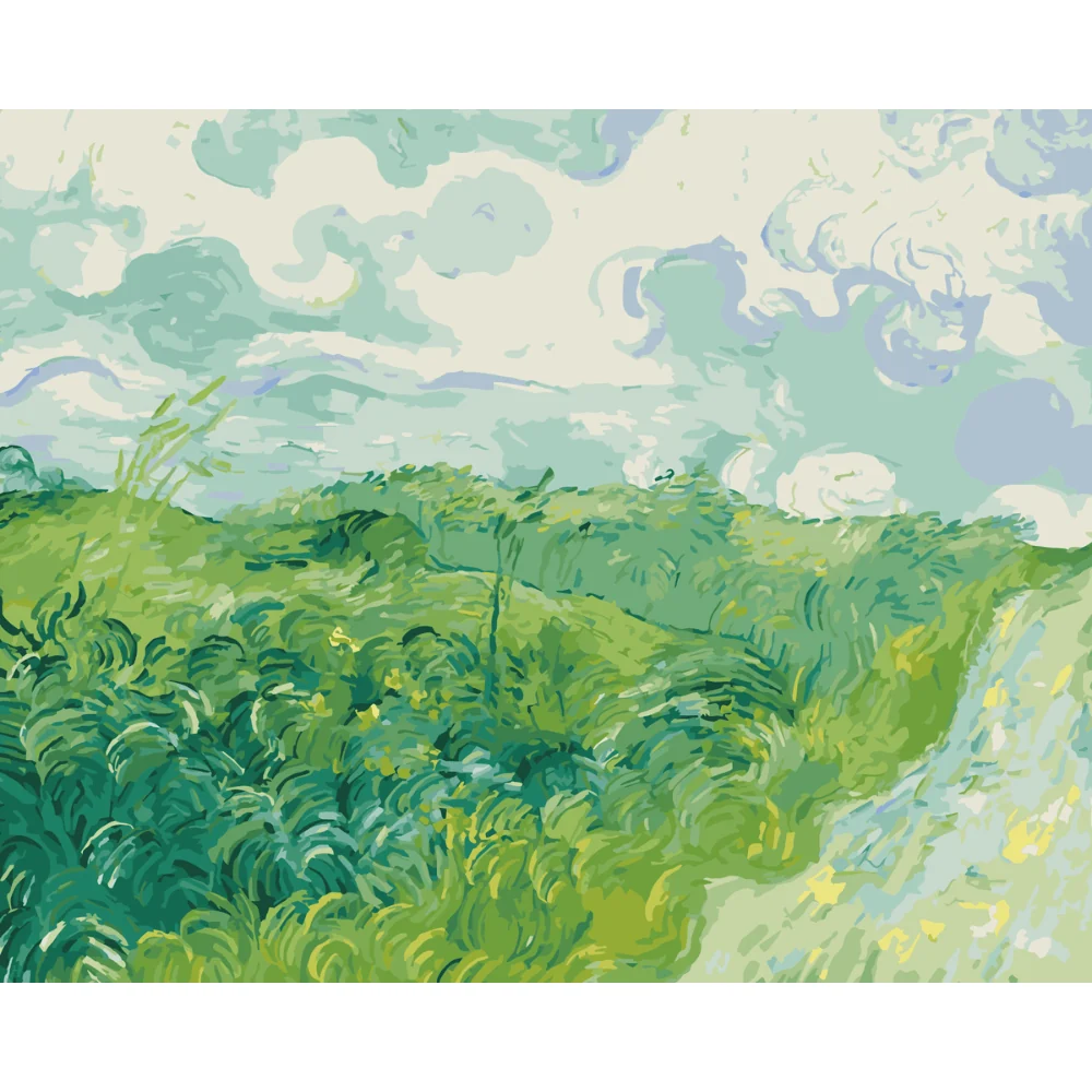 Campi di grano verdi vicino ad Auvers – Vincent van Gogh