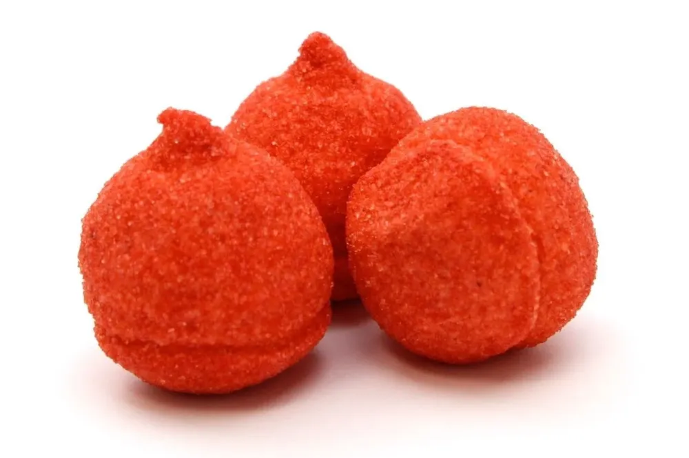 CARAMELLE GOMMOSE MARSHMALLOW ROSSI MINI SOFFICI CONFEZIONE DA 100GR