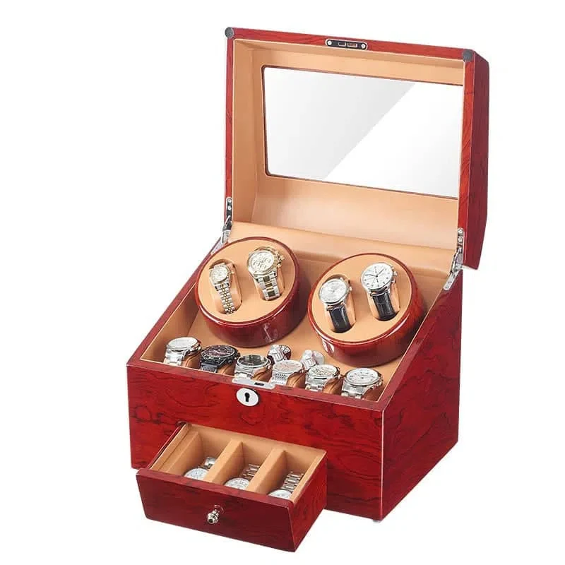 Carica Orologi Cofanetto Teak