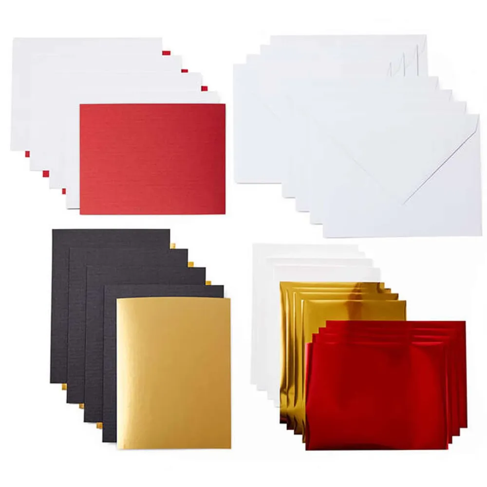 Carte da inserto Cricut Joy R30 - Confezione da 8 - Scala reale con trasferimento lamina