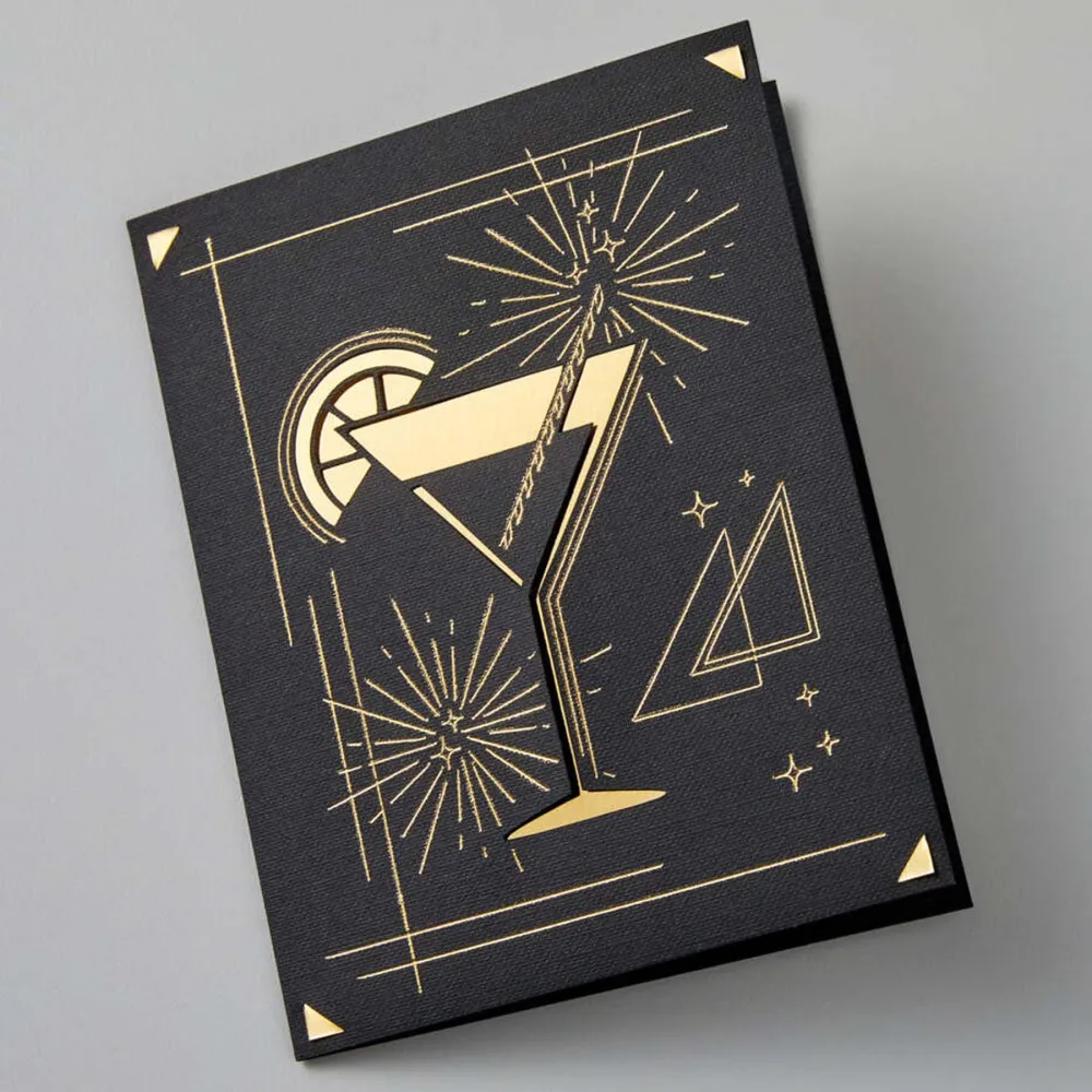 Carte da inserto Cricut Joy R30 - Confezione da 8 - Scala reale con trasferimento lamina