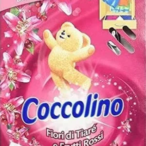 3 X Coccolino fiori di tiarè frutti rossi odore di lino 3 sacchetti frutti rossi