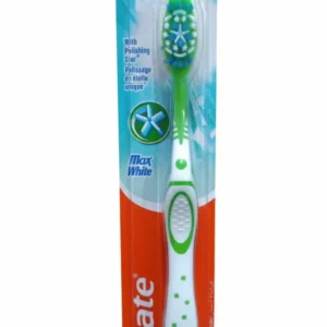 Colgate Spazzolino Max White Medium | Tecnologia Sbiancante per Rimozione Macchie Superficiali | Pulizia Profonda e Sorris...