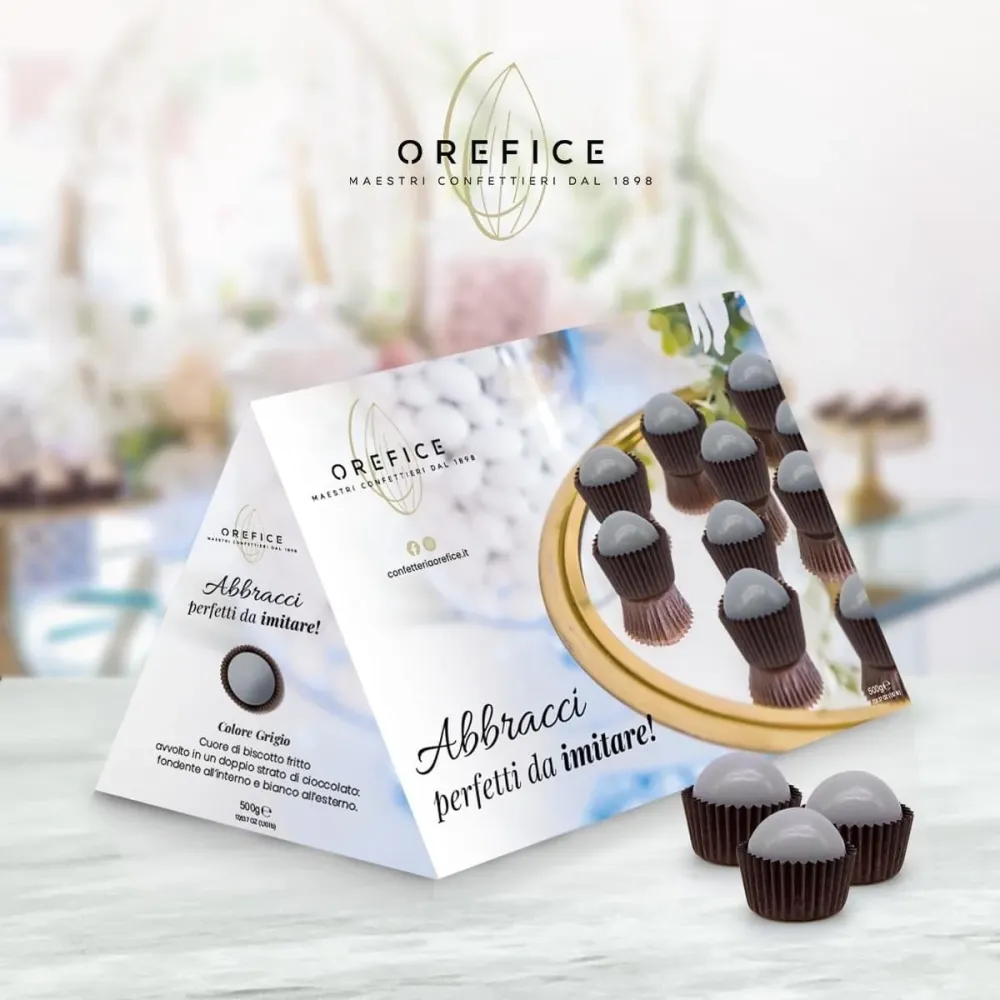 Confetti Abbracci Orefice Grigi 500g
