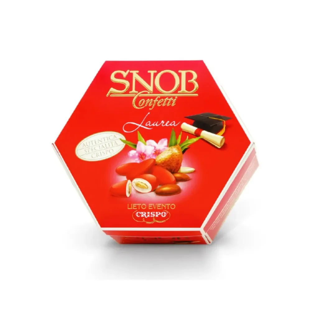 Confetti Crispo Lieto Evento - Snob Incartati Laurea Rossi - 500g