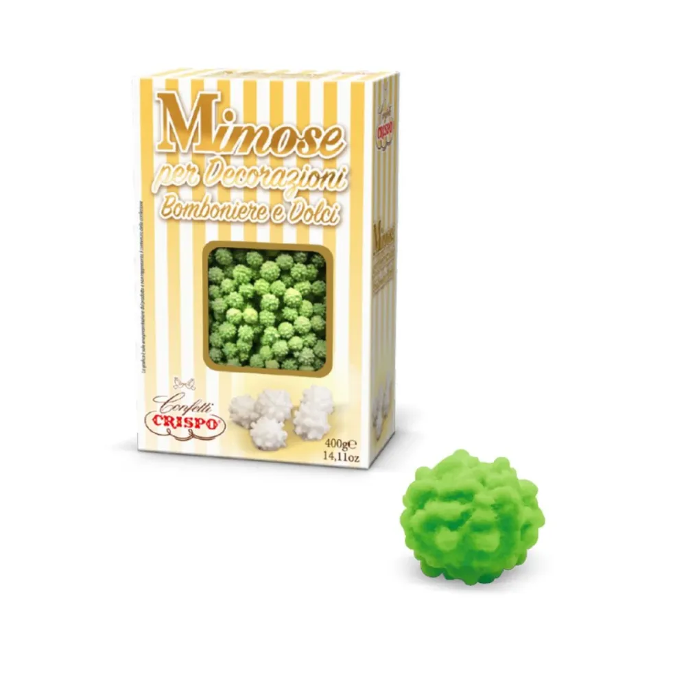 Confetti Crispo - Mimose Verdi Riccetti di Zucchero - 400g