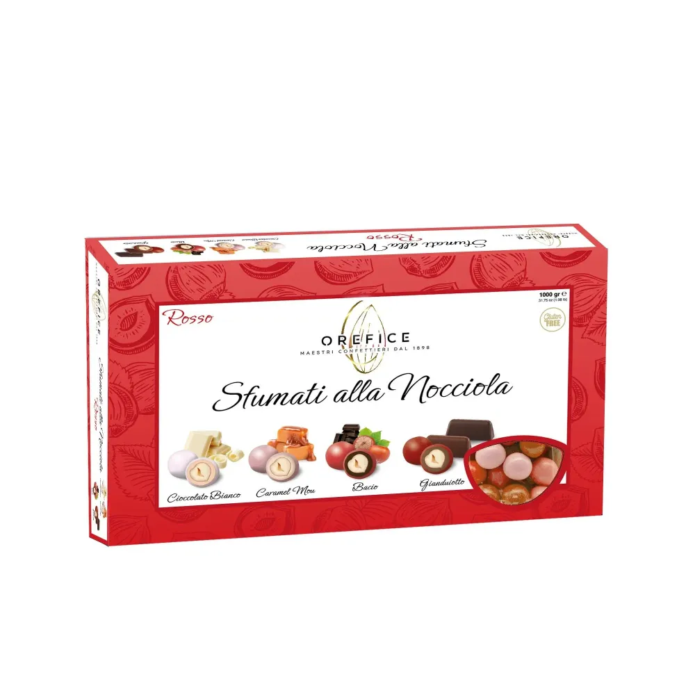 Confetti Orefice - Sfumati alla Nocciola Rossi - 1Kg