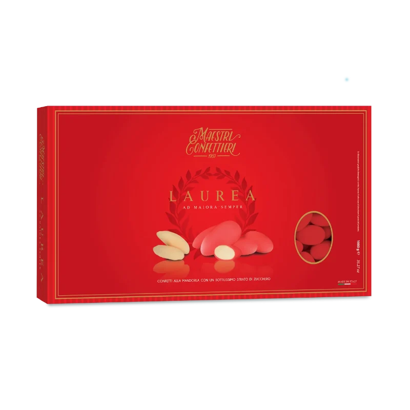Confetti Rossi Maxtris Mandorla Avola Silver Rosso Laura - 1Kg