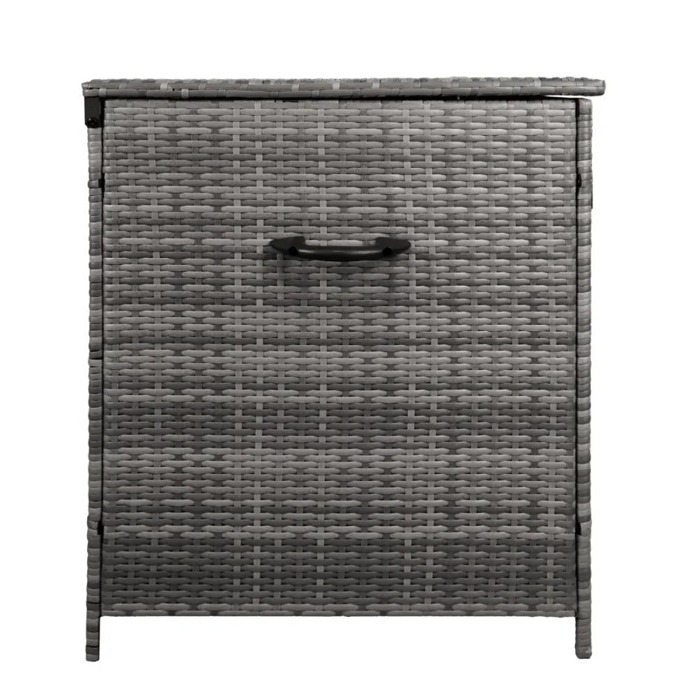 Contenitore per cuscini rattan – Grigio