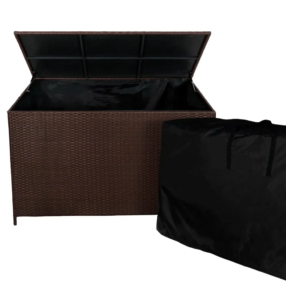 Contenitore per cuscini rattan – Marrone