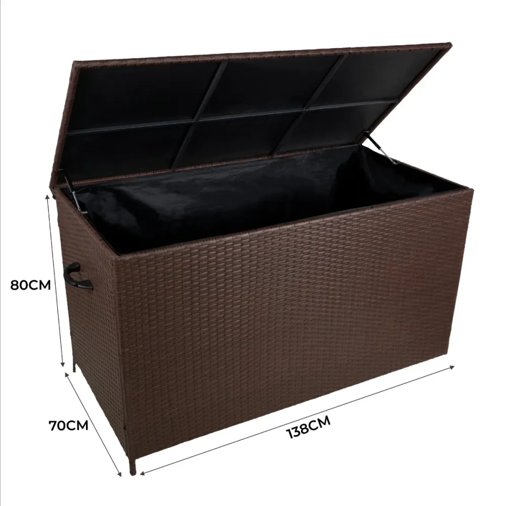 Contenitore per cuscini rattan – Marrone