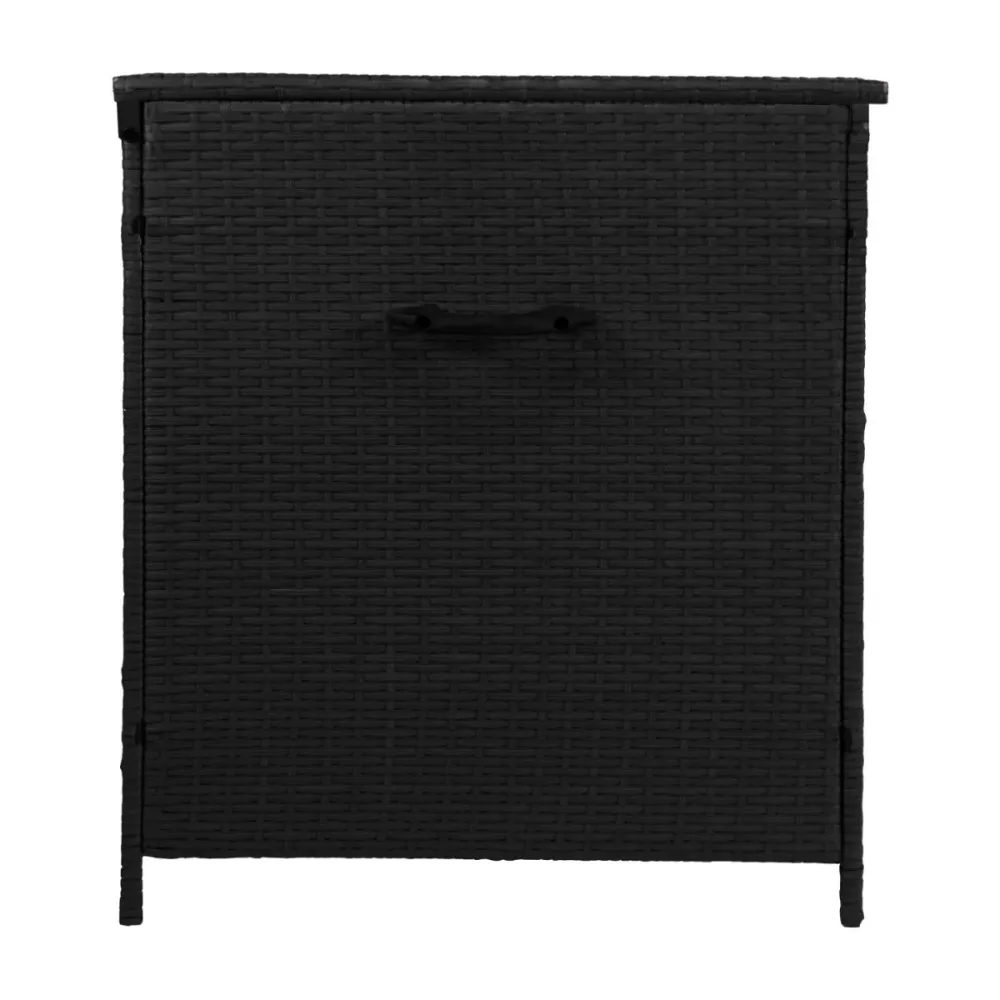 Contenitore per cuscini rattan – Nero