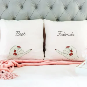 Coppia di Cuscini 40x40cm "Best Friends"
