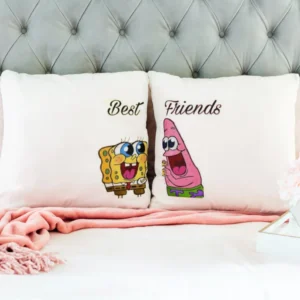 Coppia di Cuscini 40x40cm "Spongebob& Patrick"