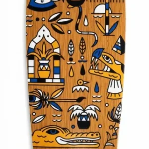 Cruiser Skateboard GHETTOBLASTER CRUISER GEROGLIFIC TEAK 32" 9.125"