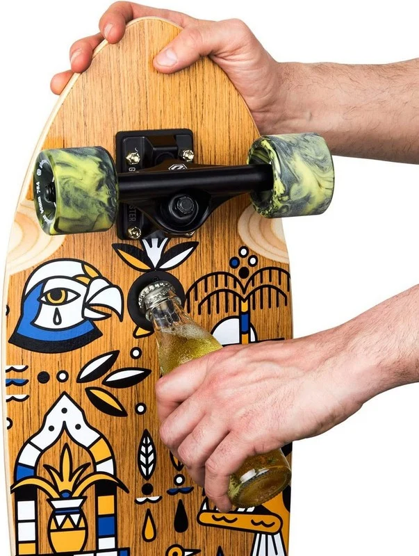 Cruiser Skateboard GHETTOBLASTER CRUISER GEROGLIFIC TEAK 32" 9.125"