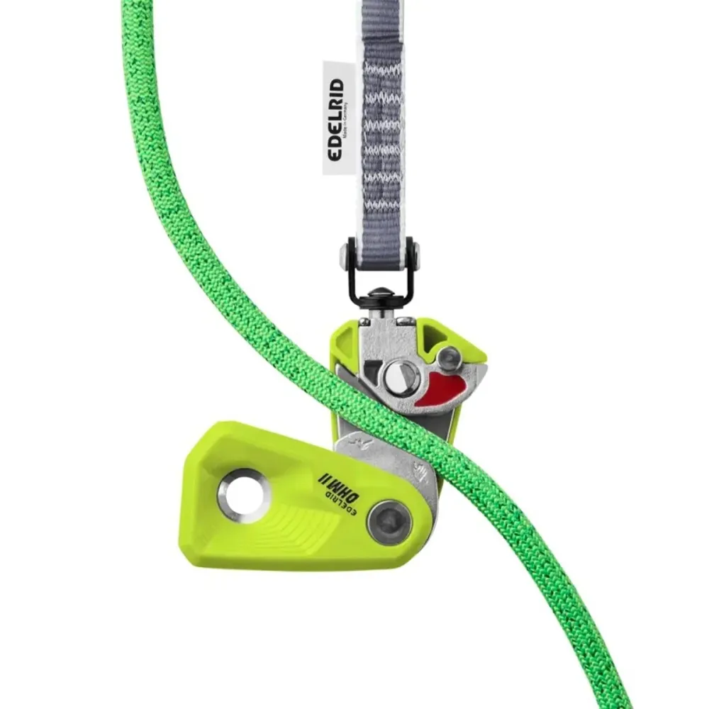 Il dispositivo di resistenza di frenatura di Edelrid ohm assiste i lettori più leggeri verdi