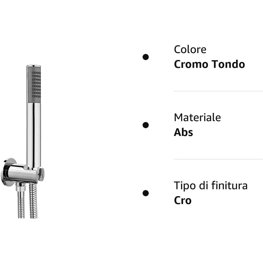 DUPLEX DOCCIA TONDO MONOGETTO "ANCONA" Cromo